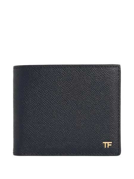 Portofele Tom Ford Small grain leather bifold wallet Black Barbati (BM 19676415) 1