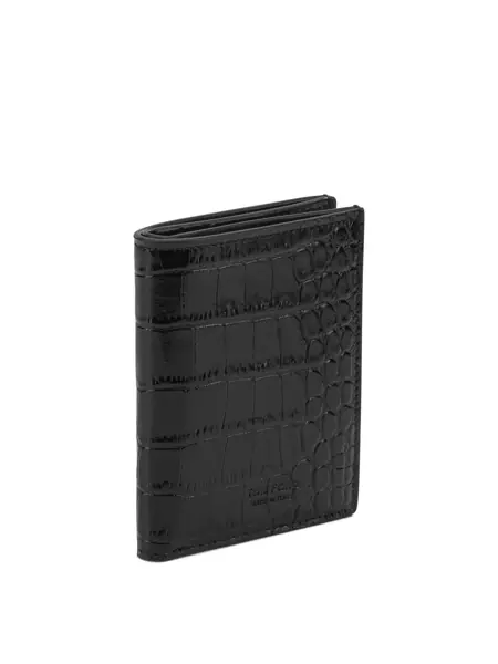 Portofele Tom Ford Exotic Line folding card holder Black Barbati (BM 19676424) 2
