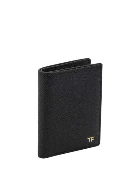 Portofele Tom Ford Small grain leather folding card holder Black Barbati (BM 19676436) 2