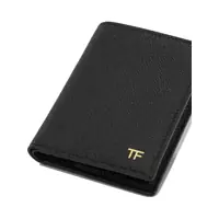 Portofele pentru Barbati - Portofele Tom Ford Small grain leather folding card holder Black Barbati (BM 19676436) - B-mall.ro