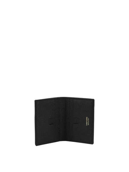 Portofele Tom Ford Small grain leather folding card holder Black Barbati (BM 19676436) 5