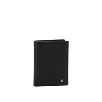 Portofele Small grain leather folding card holder Barbati