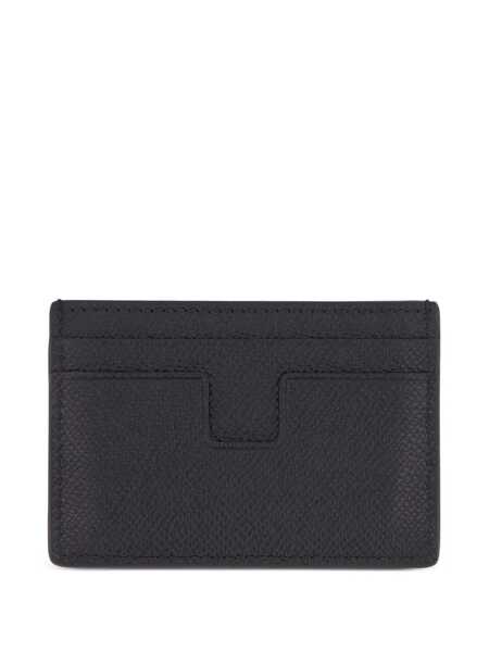 Portofele Tom Ford Small grain leather card holder Black Barbati (BM 19676439) 2