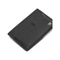 Portofele pentru Barbati - Portofele Tom Ford Small grain leather card holder Black Barbati (BM 19676439) - B-mall.ro
