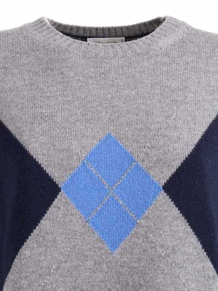 Pulovere Kangra BOXING FIT CREW NECK SWEATER WITH INLAY Blue Femei (BM 19680267) 3