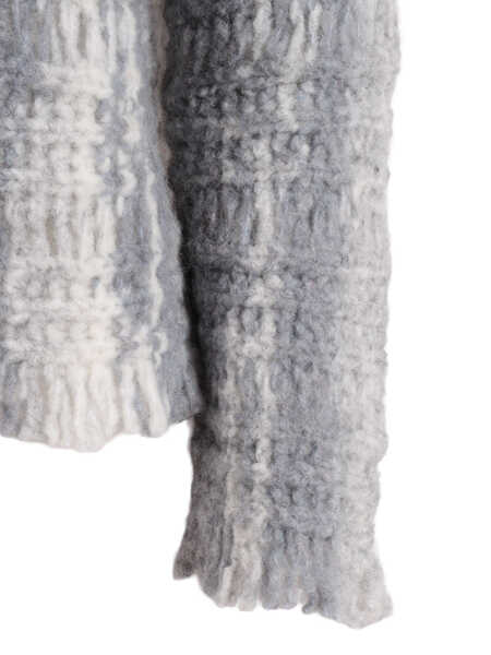 Pulovere casual Kangra PRINTED EFFECT CREW NECK WITH FRINGES Gray Femei (BM 19680270) 3