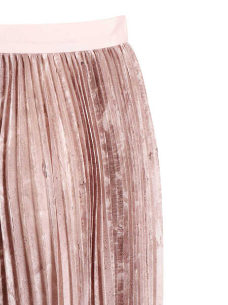Fuste Fabiana Filippi PLEATED PRINTED SATIN WIDE LONG SKIRT Pink Femei (BM 19680321) 3
