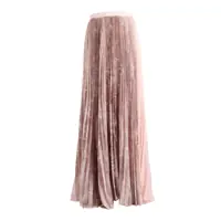 Fuste PLEATED PRINTED SATIN WIDE LONG SKIRT Femei
