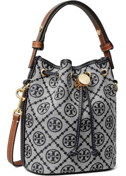 Genti de mana Tory Burch T Monogram Bucket Bag Mini BLUE Femei (BM 19680341) 4