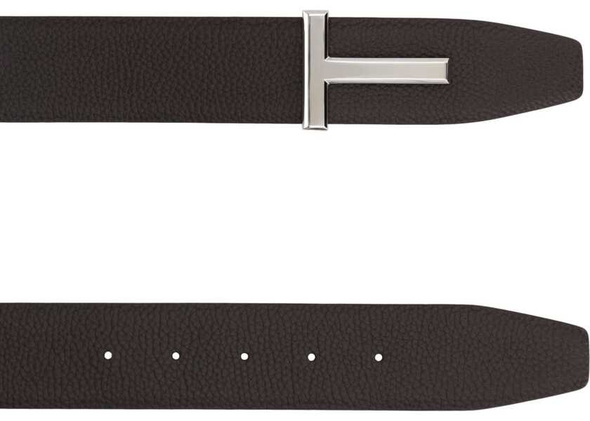Curele Tom Ford Belt With Buckle T BROWN Barbati (BM 19680410) 2