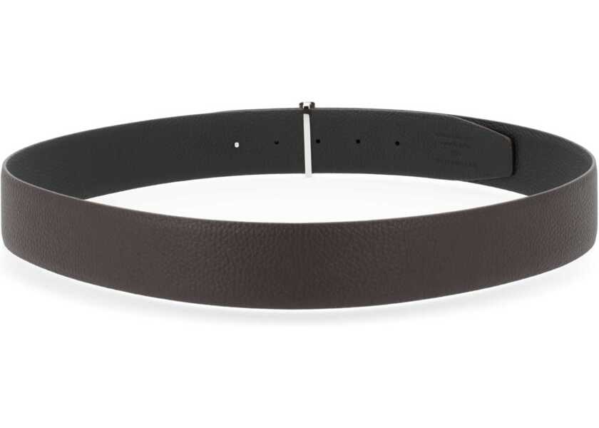 Curele Tom Ford Belt With Buckle T BROWN Barbati (BM 19680410) 3