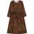 UMA WANG Midi Dress "Alexa" MULTICOLOUR