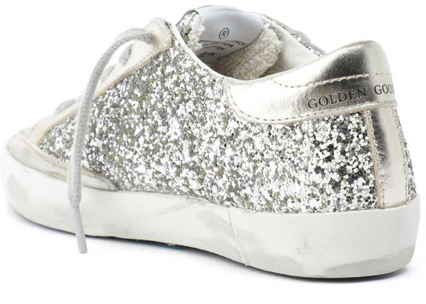 Sneakers Golden Goose Super-Star Glitter Sneaker SILVER Fete (BM 19680545) 2