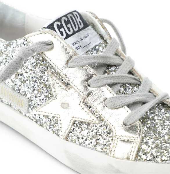 Sneakers Golden Goose Super-Star Glitter Sneaker SILVER Fete (BM 19680545) 3