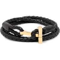 Bratari Braided Leather Bracelet Barbati