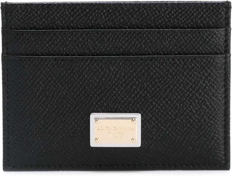 Portofele Dolce & Gabbana Leather Card Holder BLACK Femei (BM 19680566) 2