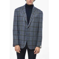 Sacouri Virgin Wool District Check Unlined Blazer Barbati