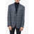 CORNELIANI Virgin Wool District Check Unlined Blazer Blue