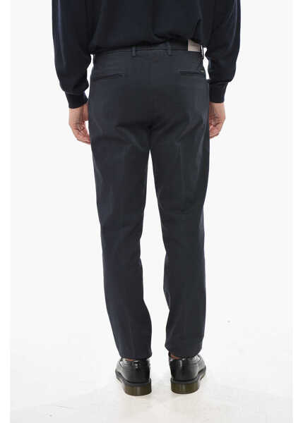 Pantaloni casual CORNELIANI Cotton Blend Chinos Pants With Belt Loops Blue Barbati (BM 19680800) 2