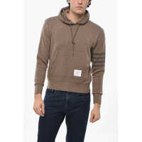 Pulovere Virgin Wool Sweater With Hood And Kangaroo Pocket Barbati
