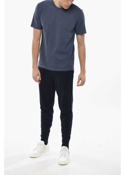 Tricouri Maison Margiela Mm1 Mm10 Cotton Crew-Neck T-Shirt Set Blue Barbati (BM 19680815) 4