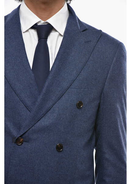 Costume CORNELIANI Double-Breasted Academy Light Virgin Wool Blend Suit Blue Barbati (BM 19680833) 3