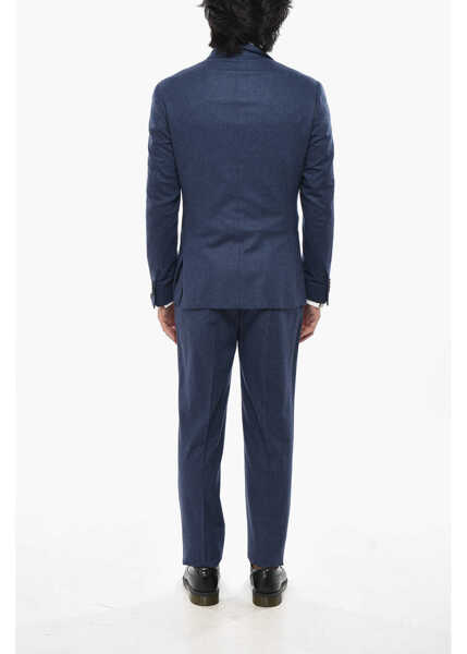 Costume CORNELIANI Double-Breasted Academy Light Virgin Wool Blend Suit Blue Barbati (BM 19680833) 4