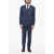 CORNELIANI Double-Breasted Academy Light Virgin Wool Blend Suit Blue