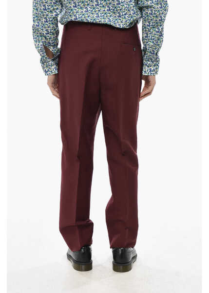 Pantaloni eleganti CORNELIANI Cc Collection 4-Pocketed Pants With Hidden Closure Burgundy Barbati (BM 19680839) 4