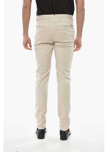 Pantaloni casual CORNELIANI Cotton Blend Chinos Pants With Belt Loops Beige Barbati (BM 19680884) 2