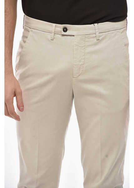 Pantaloni casual CORNELIANI Cotton Blend Chinos Pants With Belt Loops Beige Barbati (BM 19680884) 3