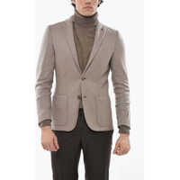 Sacouri Cc Collection Side Vents Notch Lapel Reset 2-Button Blazer Barbati