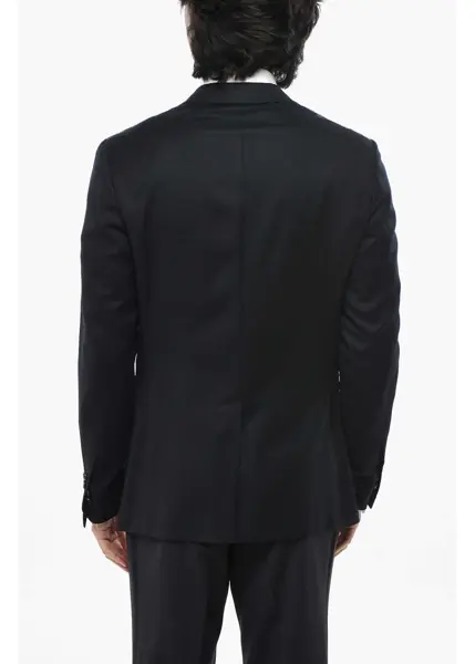 Sacouri CORNELIANI Circle Unlined Wool Blazer With Patch Pockets Blue Barbati (BM 19680899) 2