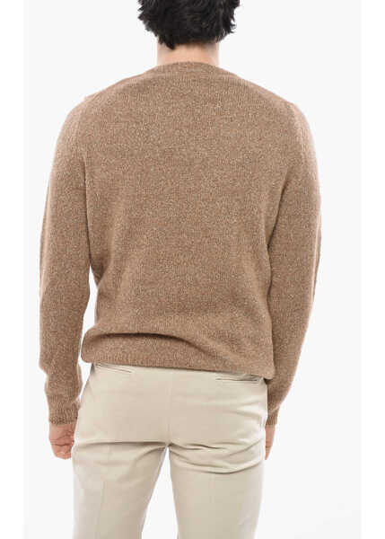 Pulovere casual CORNELIANI Crew Neck Alpaca Blend Pullover Beige Barbati (BM 19680917) 2