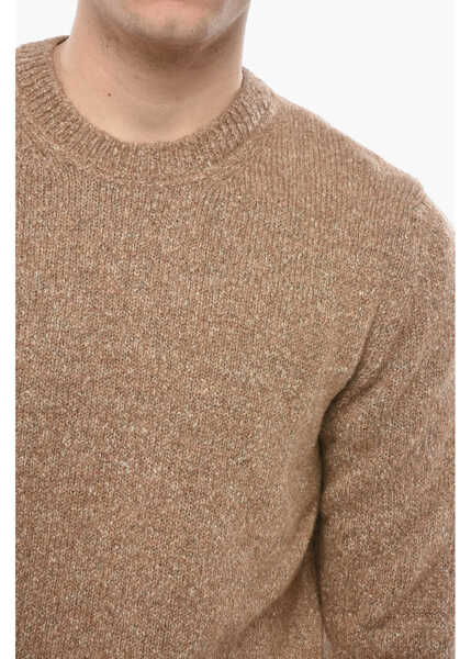 Pulovere casual CORNELIANI Crew Neck Alpaca Blend Pullover Beige Barbati (BM 19680917) 3