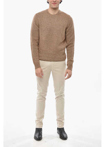 Pulovere casual CORNELIANI Crew Neck Alpaca Blend Pullover Beige Barbati (BM 19680917) 4