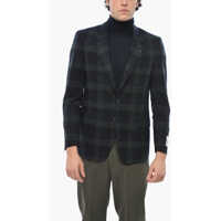 Sacouri Virgin Wool Check Two-Tone Reset 2-Buttons Blazer Barbati