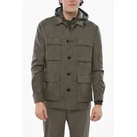 Jachete Cc Collection Wool Utility Overshirt With Removable Lining Barbati