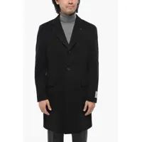 Paltoane Cc Collection Solid Color Virgin Wool Single-Breasted Coat Barbati