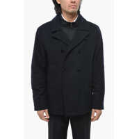 Paltoane Cc Collection Double-Breasted Short Coat With Removable Ches Barbati