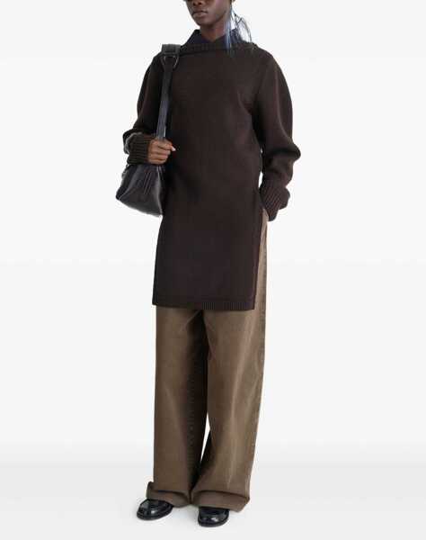 Pulovere casual LEMAIRE Shirt With Slits BROWN Femei (BM 19681097) 2