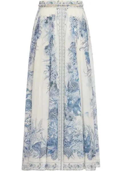 Fuste casual ZIMMERMANN Wonderlust Long Skirt MULTICOLOUR Femei (BM 19681118) 2