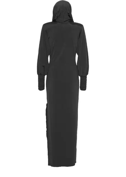 Rochii casual ROTATE Birger Christensen Long Dress With Hood BLACK Femei (BM 19681130) 2