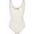 Jil Sander One Piece Swimsuit With Logo WHITE
