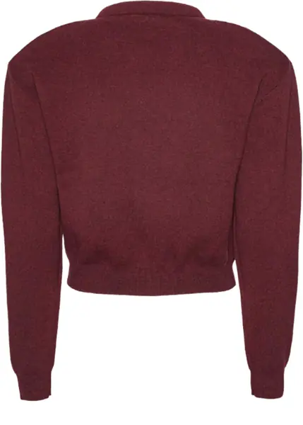 Cardigane ROTATE Birger Christensen Cardigan Con Lettere BORDEAUX Femei (BM 19681157) 2