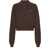 ROTATE Birger Christensen Polo With Logo BROWN