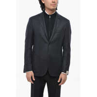 Sacouri Virgin Wool Sportswear Blazer With Removable Knitted Chest P Barbati