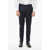 CORNELIANI Cc Collection Wool Blend Reset Pants With Side Satin Bands Blue