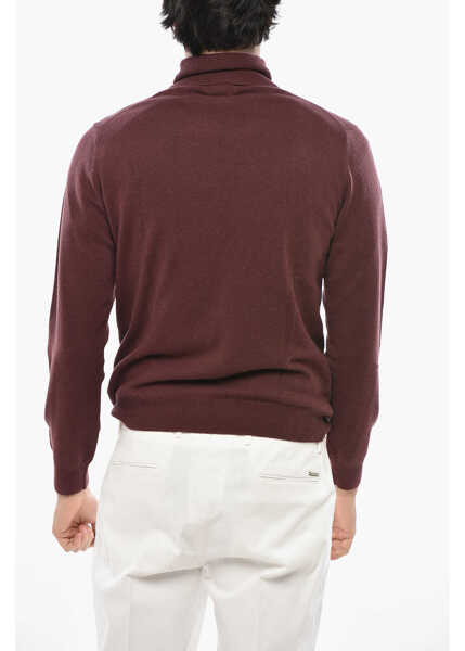 Pulovere CORNELIANI Cc Collection Turtleneck Cashmere Blend Sweater Red Barbati (BM 19681313) 2