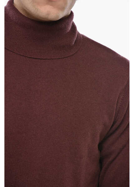 Pulovere CORNELIANI Cc Collection Turtleneck Cashmere Blend Sweater Red Barbati (BM 19681313) 3